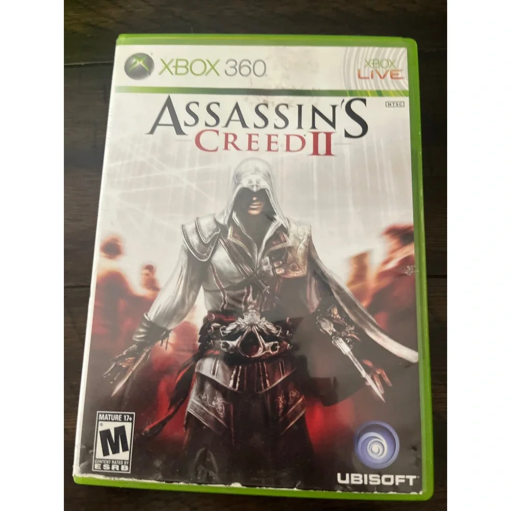 Assassins Creed II 2 Xbox 360 Ubisoft Action Adventure Game CIB Excellent